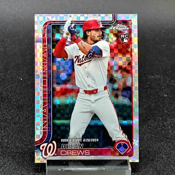 Dylan Crews Bowman Topps Chrome Ice RC's Washington Nationals Top Prospect - Picture 2 of 7